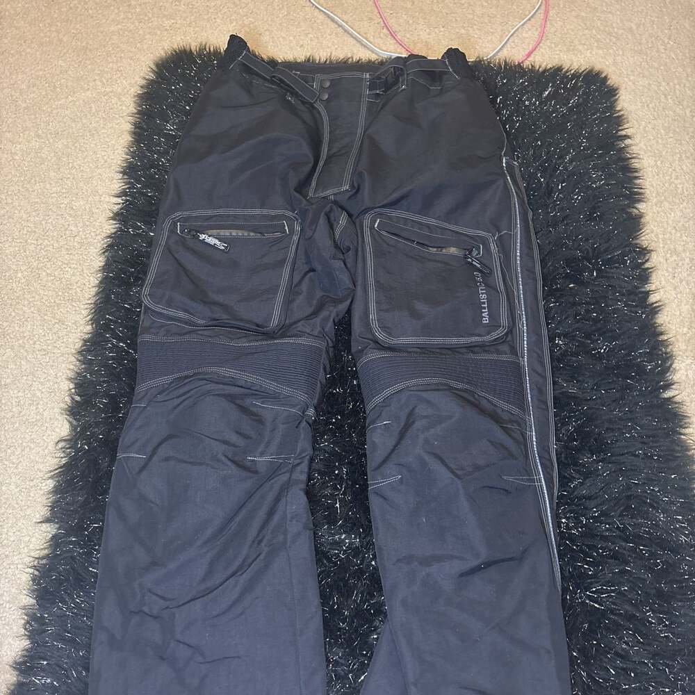 Joe Rocket Mens Ballistic 5.0 Black Motorcycle Pants Knee Pads Size Small